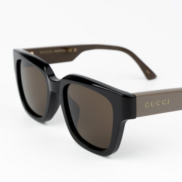 NEW Gucci GG1670SK 004 Black Green Brown Unisex Square Sunglasses GG 1670SK main image 5